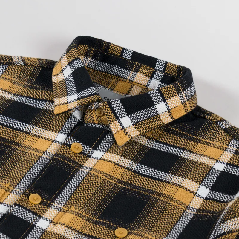 Carhartt WIP Long Sleeve Vaughn Shirt Dijon-4