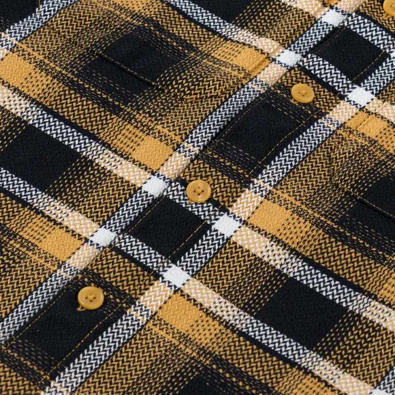 Carhartt WIP Long Sleeve Vaughn Shirt Dijon-6