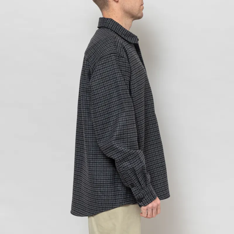 Carhartt WIP Long Sleeve Lowis Shirt Houndstooth Grey Heather-4