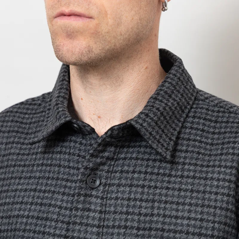 Carhartt WIP Long Sleeve Lowis Shirt Houndstooth Grey Heather-5