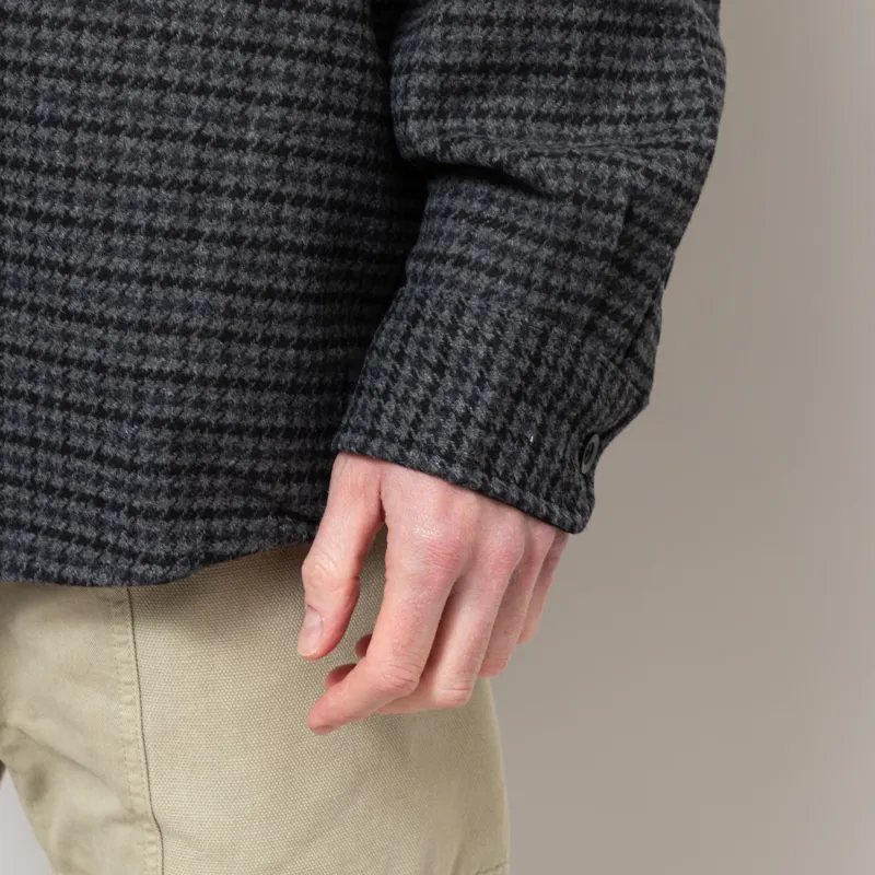 Carhartt WIP Long Sleeve Lowis Shirt Houndstooth Grey Heather-8