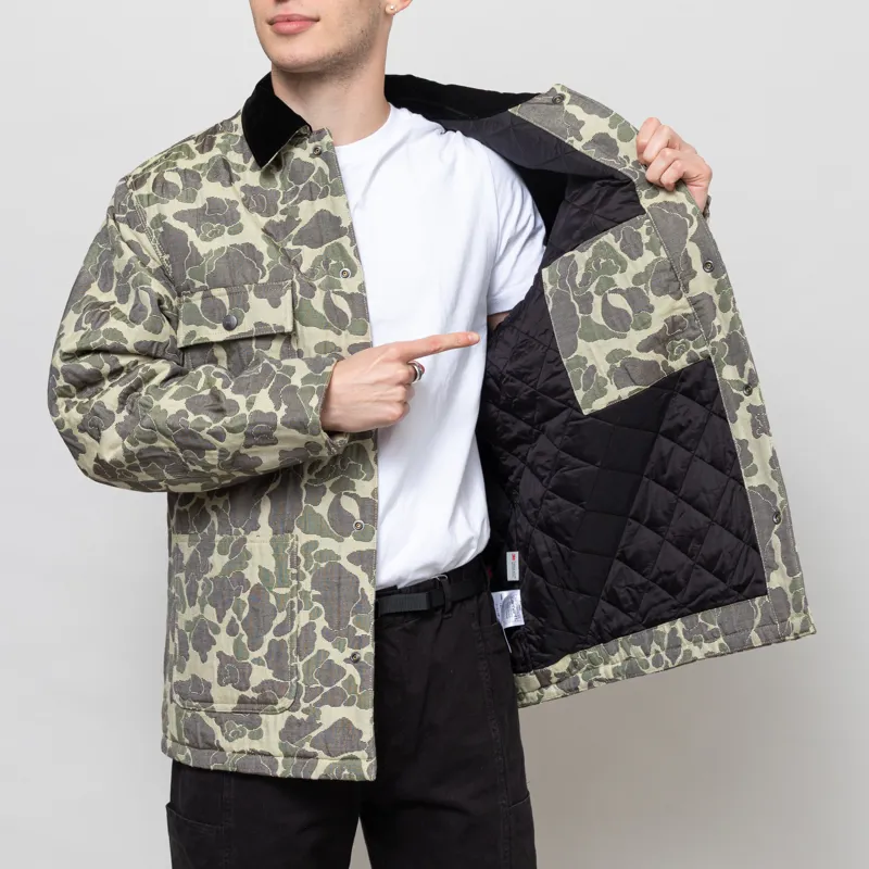 Carhartt WIP Tapestry Chore Coat Camo Duck Jacquard Green-6