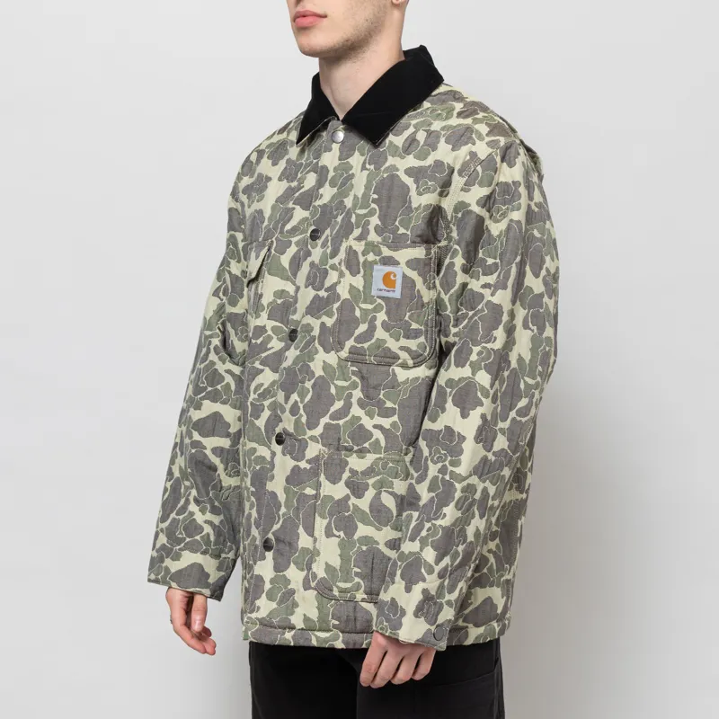 Carhartt WIP Tapestry Chore Coat Camo Duck Jacquard Green-2