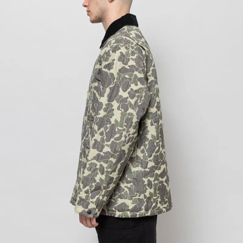 Carhartt WIP Tapestry Chore Coat Camo Duck Jacquard Green-3