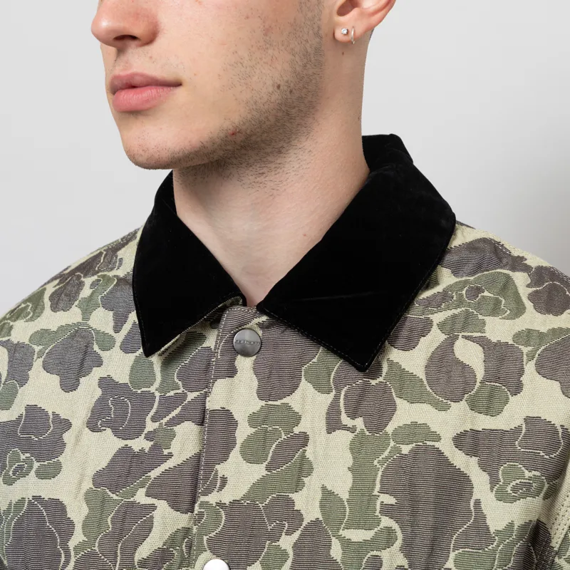 Carhartt WIP Tapestry Chore Coat Camo Duck Jacquard Green-7
