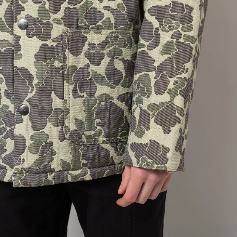 Carhartt WIP Tapestry Chore Coat Camo Duck Jacquard Green-12