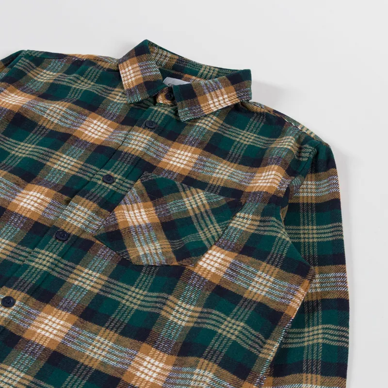 Carhartt WIP Long Sleeve Dern Shirt Hamilton brown-2