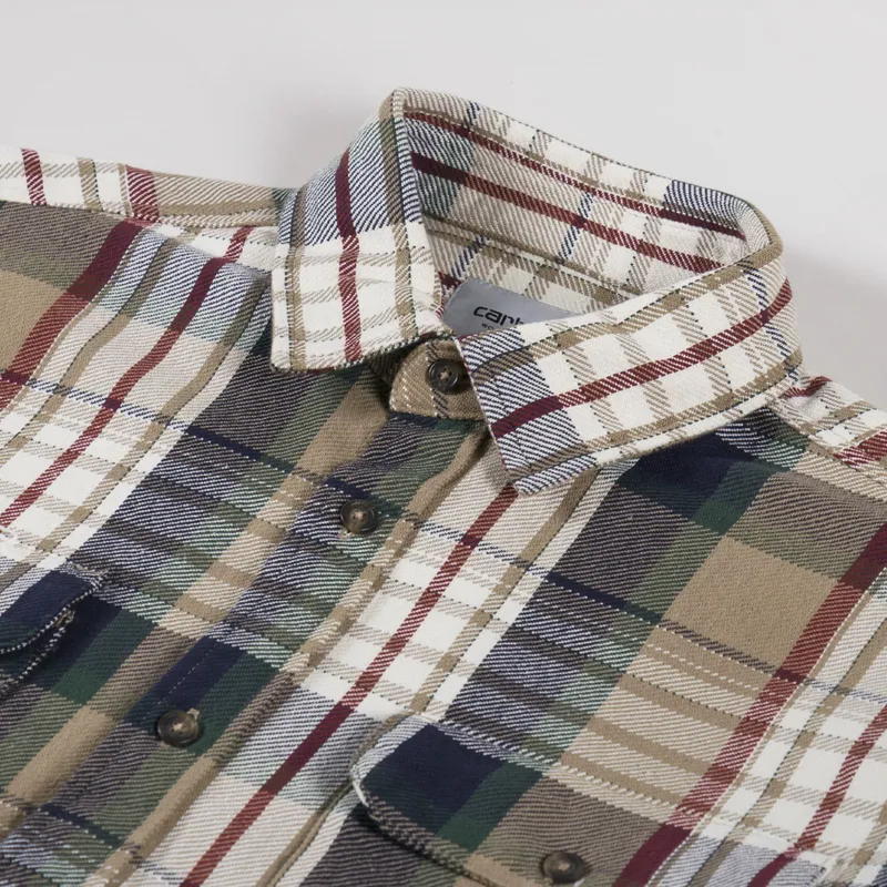 Carhartt WIP Tamblyn Shirt Leather Check-4