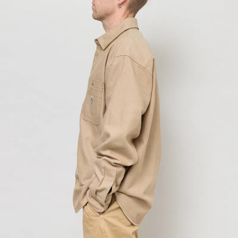 Carhartt WIP Long Sleeve Edgar Shirt Peanut Wax-2