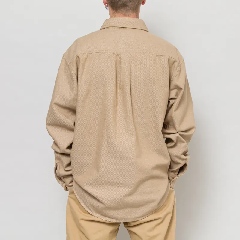 Carhartt WIP Long Sleeve Edgar Shirt Peanut Wax-3