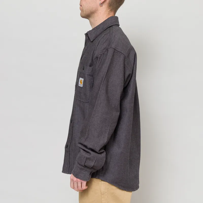 Carhartt WIP Long Sleeve Edgar Shirt Black Wax-2