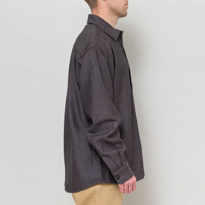Carhartt WIP Long Sleeve Edgar Shirt Black Wax-4