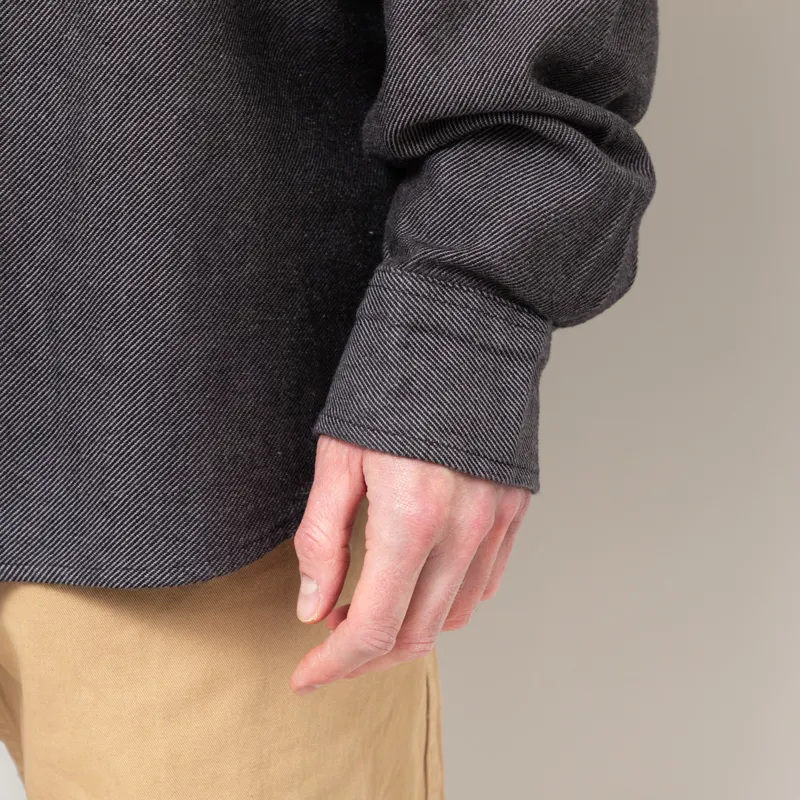 Carhartt WIP Long Sleeve Edgar Shirt Black Wax-8