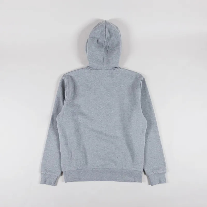 Carhartt WIP Hooded Script Embroidery Sweatshirt Grey Heather White-1