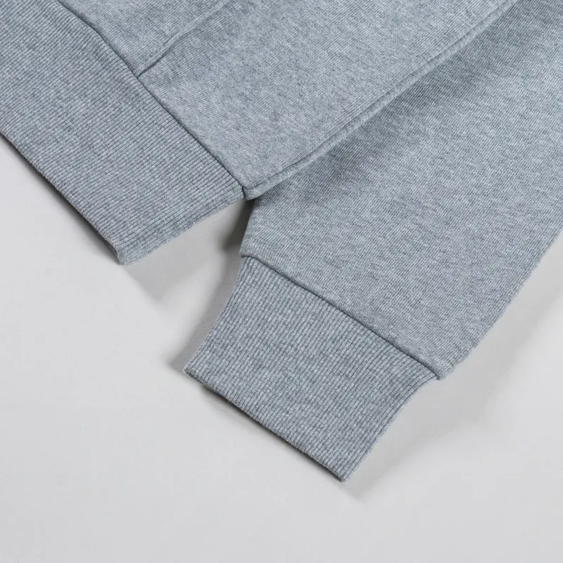 Carhartt WIP Hooded Script Embroidery Sweatshirt Grey Heather White-6