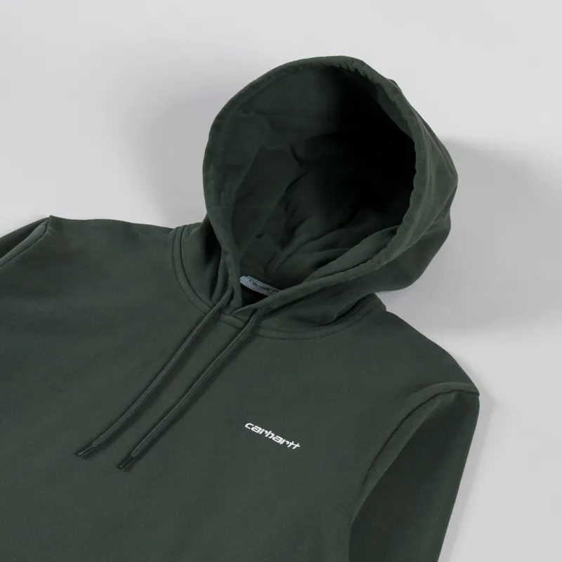 Carhartt WIP Hooded Script Embroidery Sweatshirt Opuntia White-2