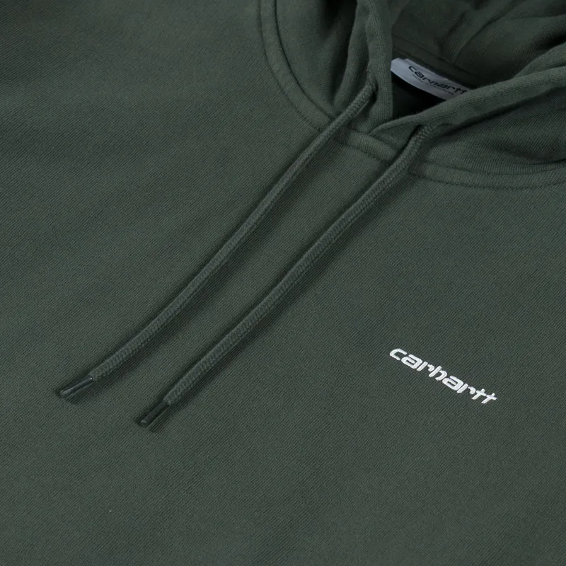 Carhartt WIP Hooded Script Embroidery Sweatshirt Opuntia White-3