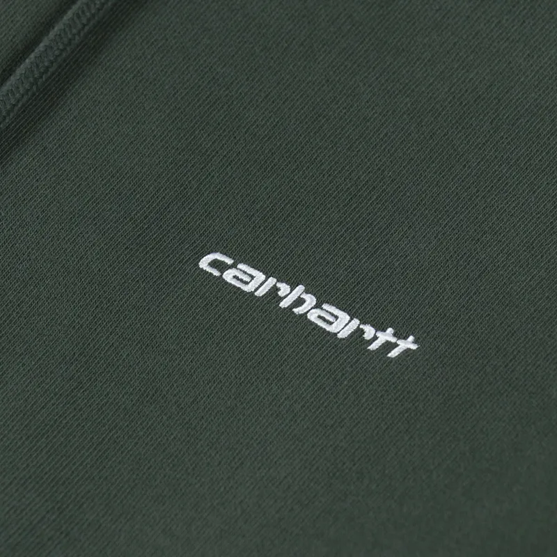 Carhartt WIP Hooded Script Embroidery Sweatshirt Opuntia White-4