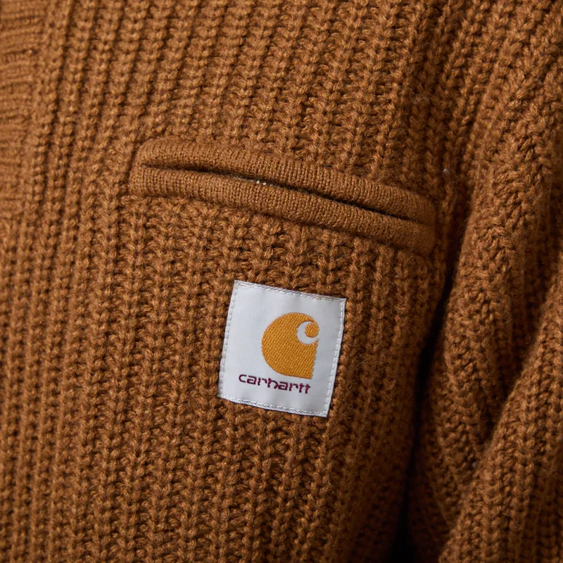 Carhartt WIP Detroit Half Zip Sweater WIP H Brown-4
