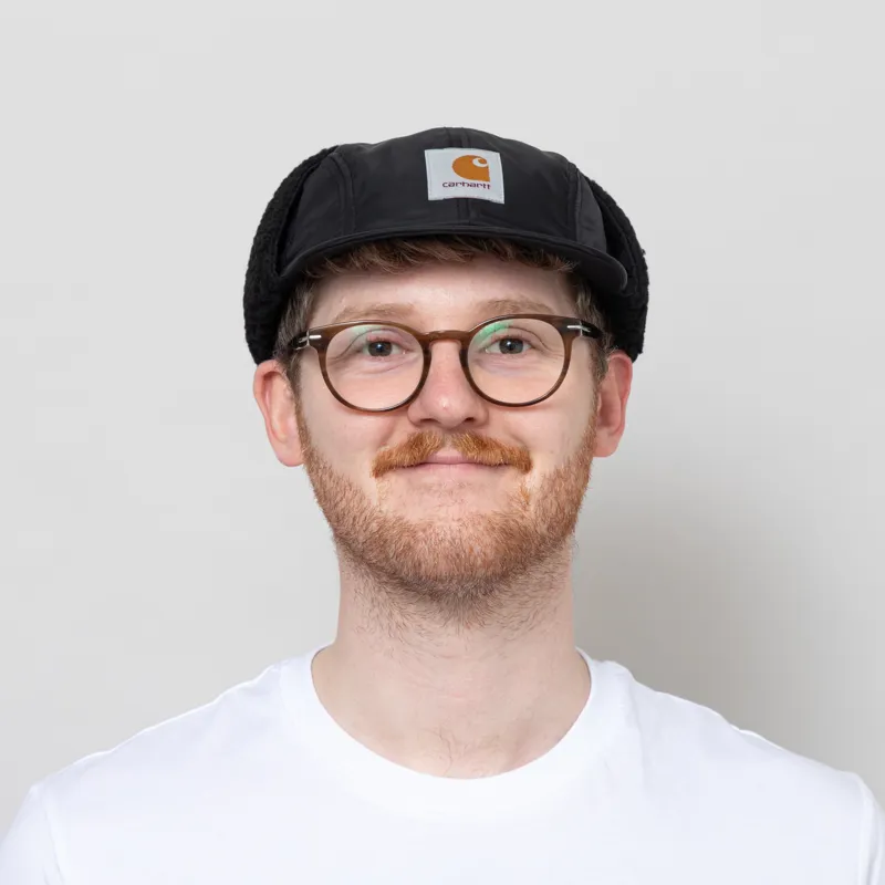 Carhartt WIP Oltera Ear Guard Cap Black-1