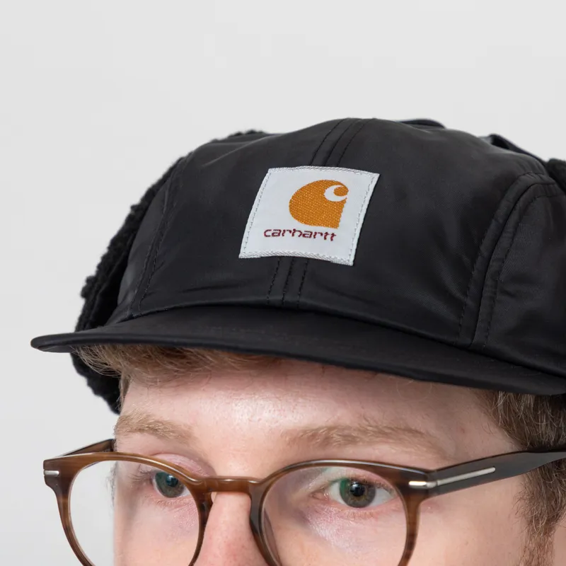 Carhartt WIP Oltera Ear Guard Cap Black-4