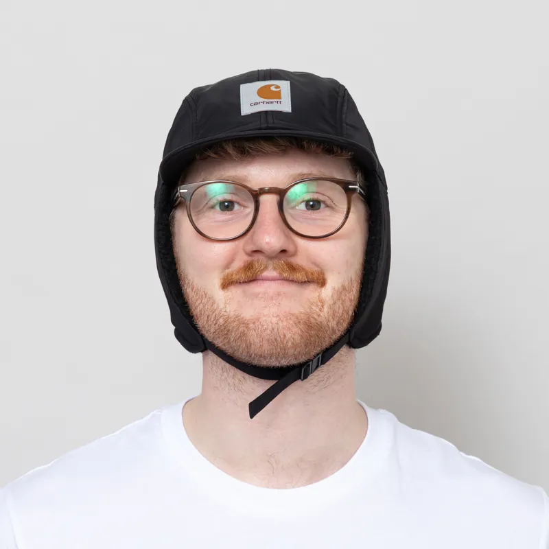 Carhartt WIP Oltera Ear Guard Cap Black-2