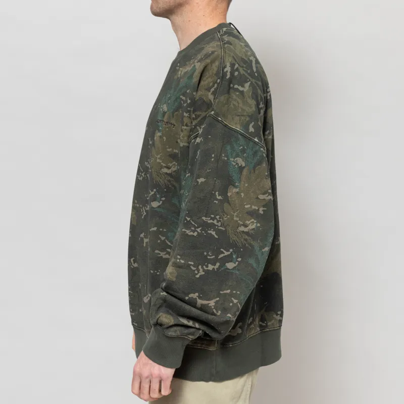 Carhartt WIP Benton Sweatshirt Camo Combi Green-2