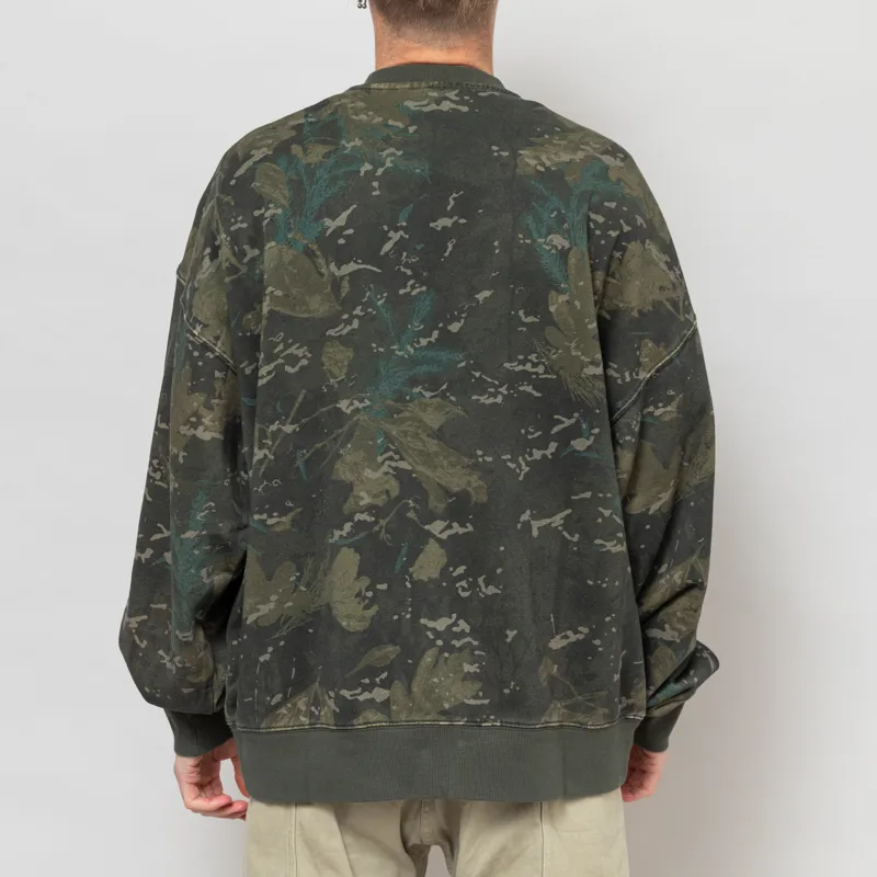 Carhartt WIP Benton Sweatshirt Camo Combi Green-3