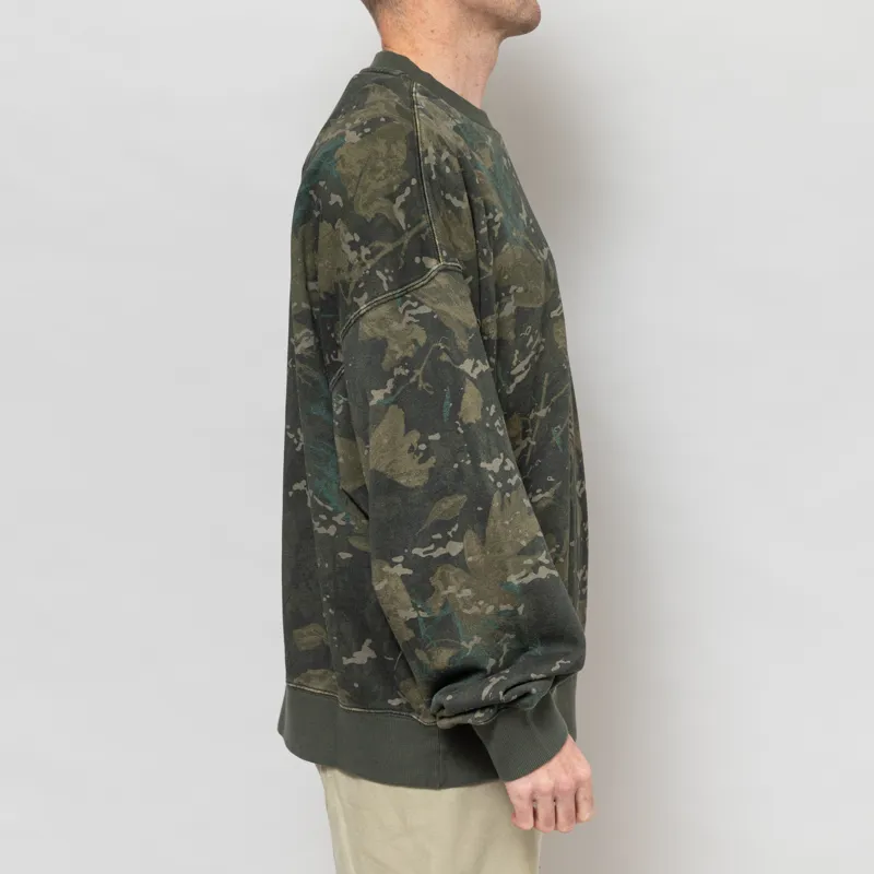 Carhartt WIP Benton Sweatshirt Camo Combi Green-4
