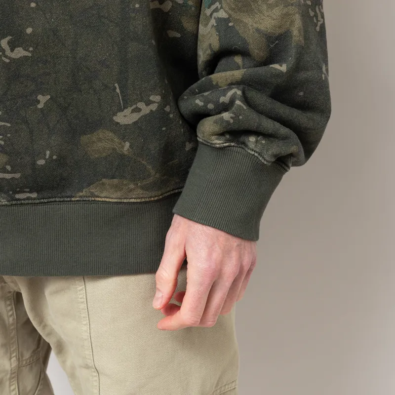 Carhartt WIP Benton Sweatshirt Camo Combi Green-7