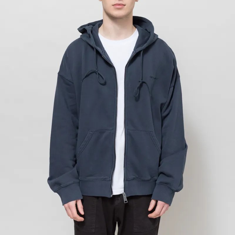 Carhartt WIP Hooded Benton Sweat Jacket Carbon