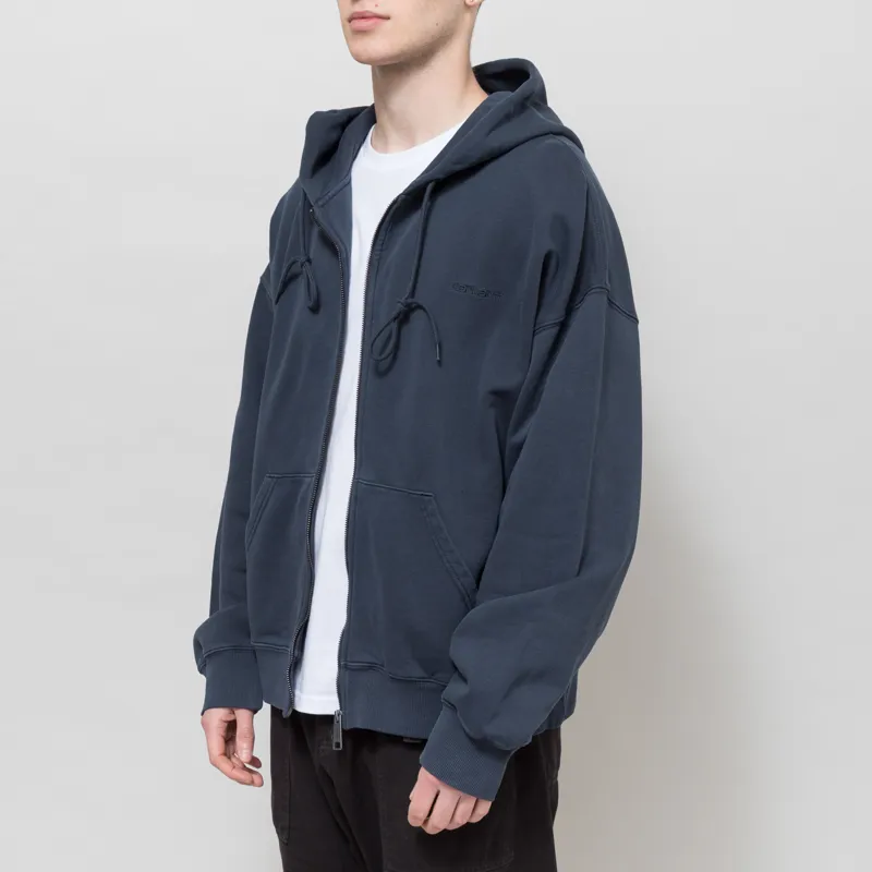 Carhartt WIP Hooded Benton Sweat Jacket Carbon-1