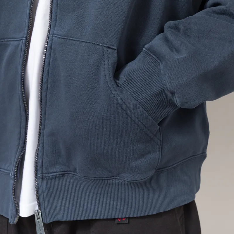 Carhartt WIP Hooded Benton Sweat Jacket Carbon-6