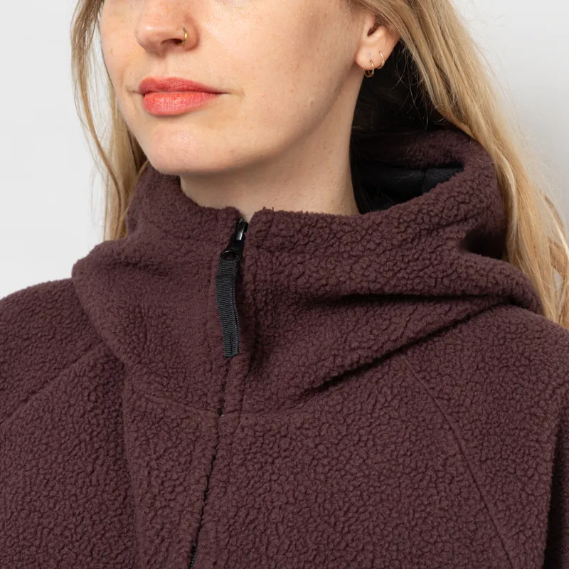 Carhartt WIP Womens Hooded Helix Fleece Jacket Palisander Black-6