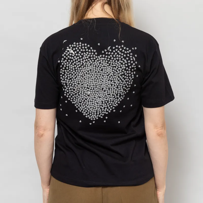 Carhartt WIP Womens Hearts Of Hartts T Shirt Black-3