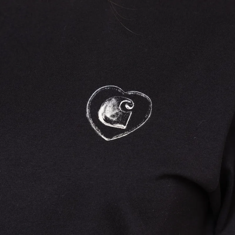 Carhartt WIP Womens Hearts Of Hartts T Shirt Black-6