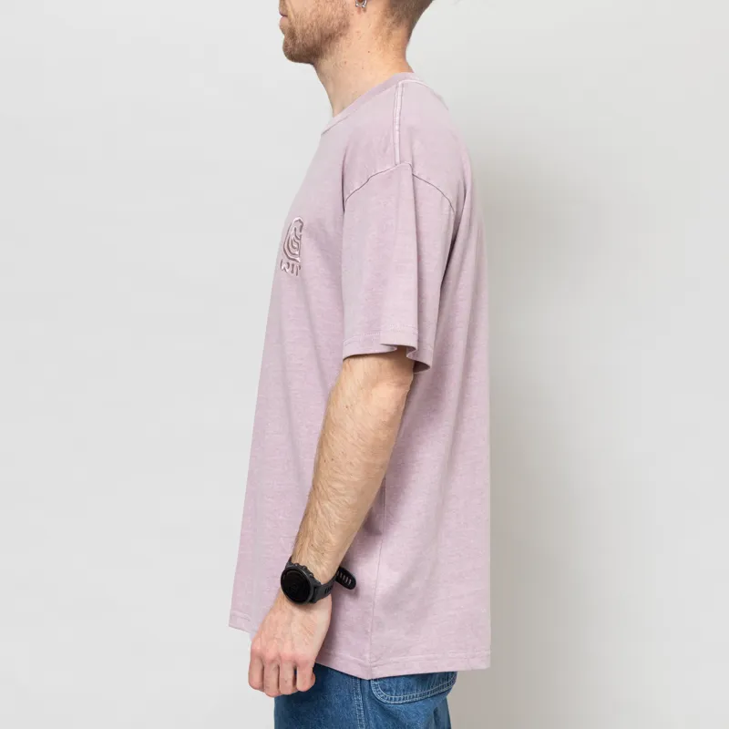 Carhartt WIP Helix Redux T Shirt Pink Fog-2