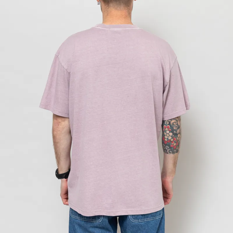 Carhartt WIP Helix Redux T Shirt Pink Fog-3