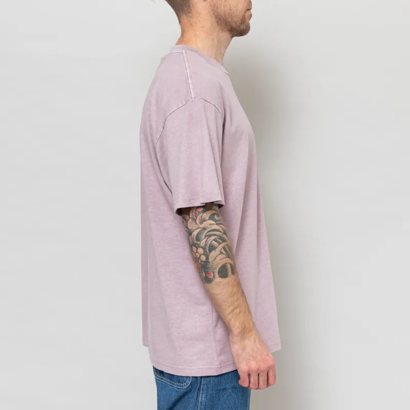Carhartt WIP Helix Redux T Shirt Pink Fog-4