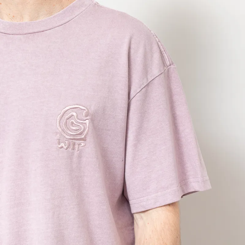 Carhartt WIP Helix Redux T Shirt Pink Fog-6