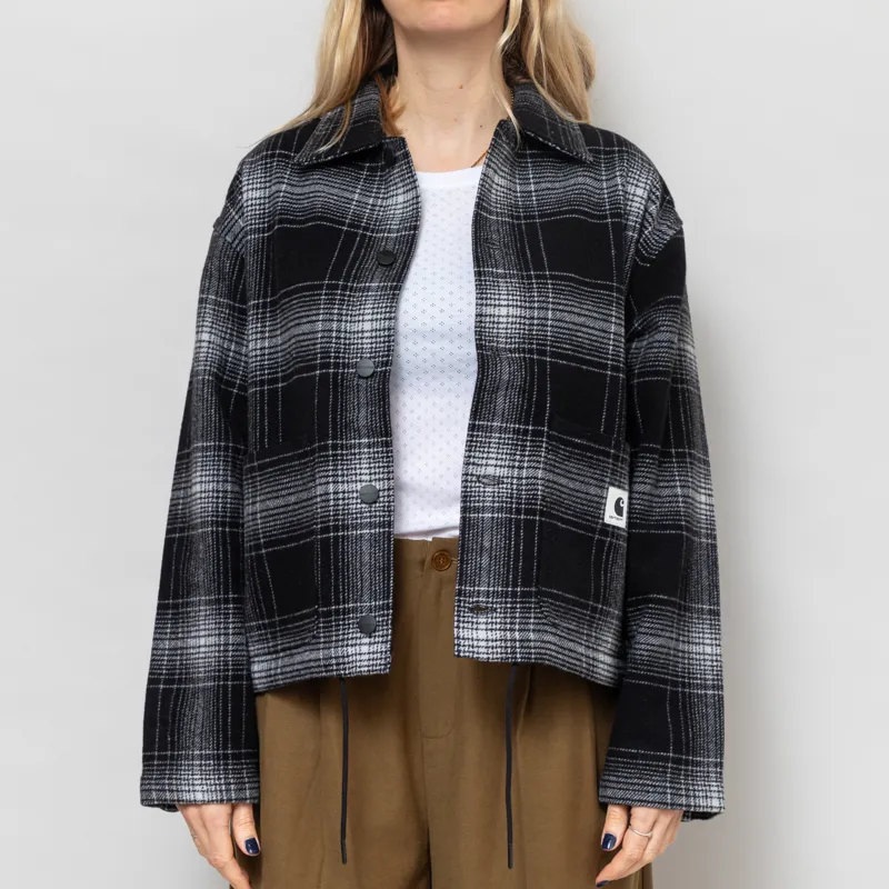 Carhartt WIP Womens Brennan Shirt Jac Black Wax