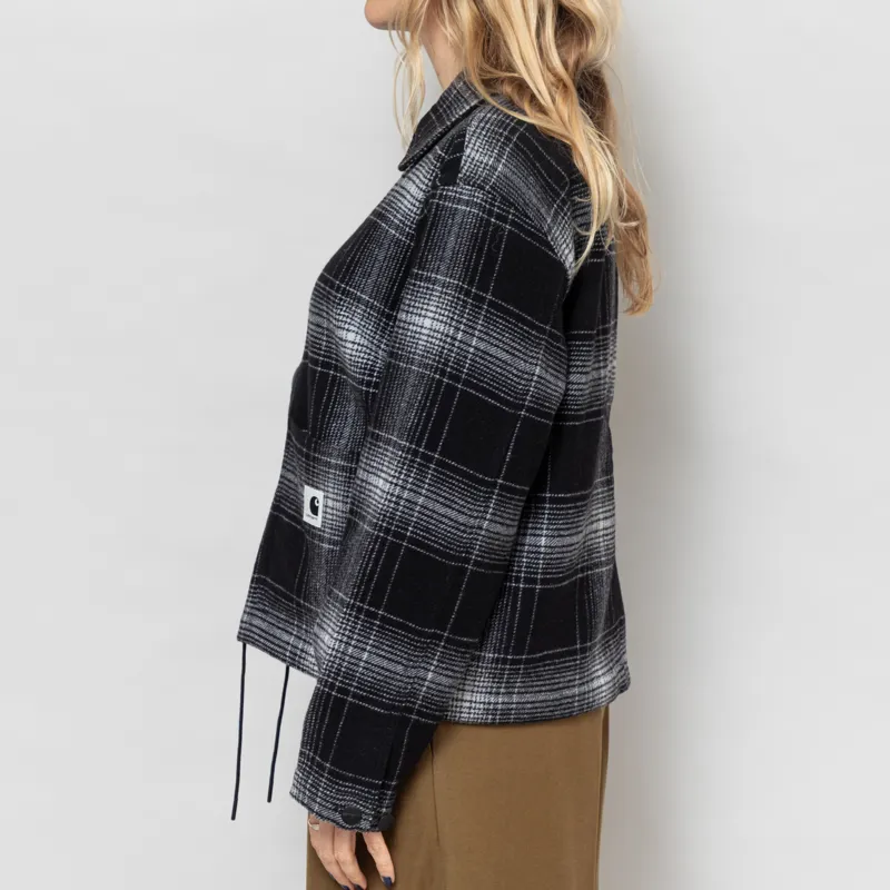 Carhartt WIP Womens Brennan Shirt Jac Black Wax-3