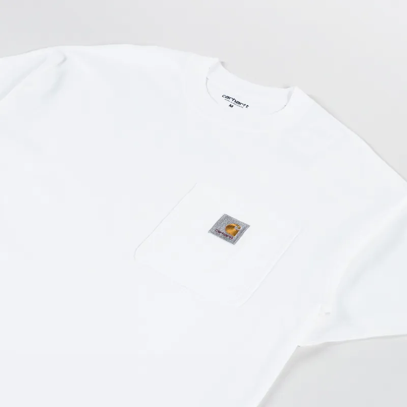 Carhartt WIP Work Pocket T Shirt White-1