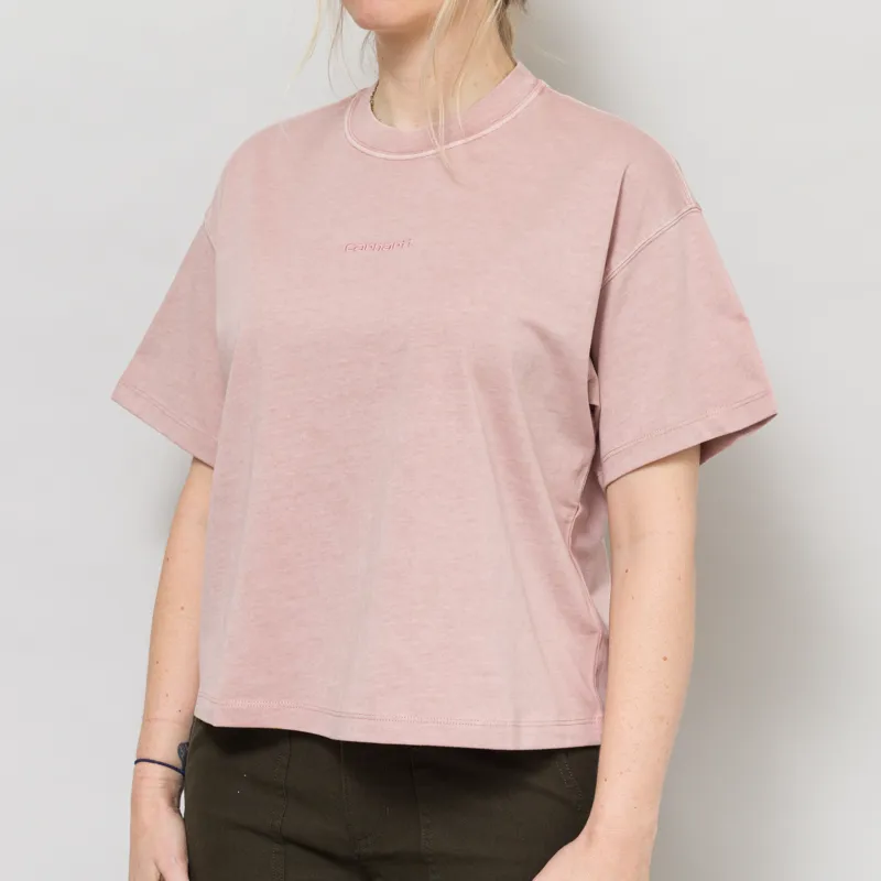 Carhartt WIP Womens Benton T Shirt Glassy Pink-1