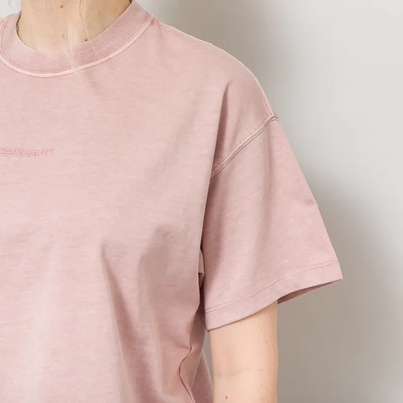 Carhartt WIP Womens Benton T Shirt Glassy Pink-6