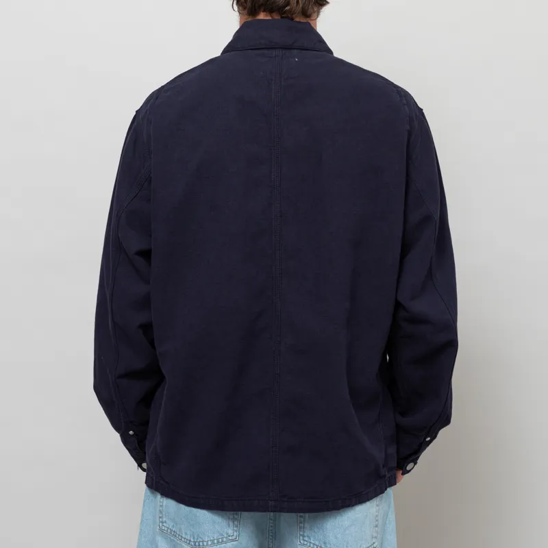 Carhartt WIP Walter Chore Coat Dark Navy Garment Dyed-4
