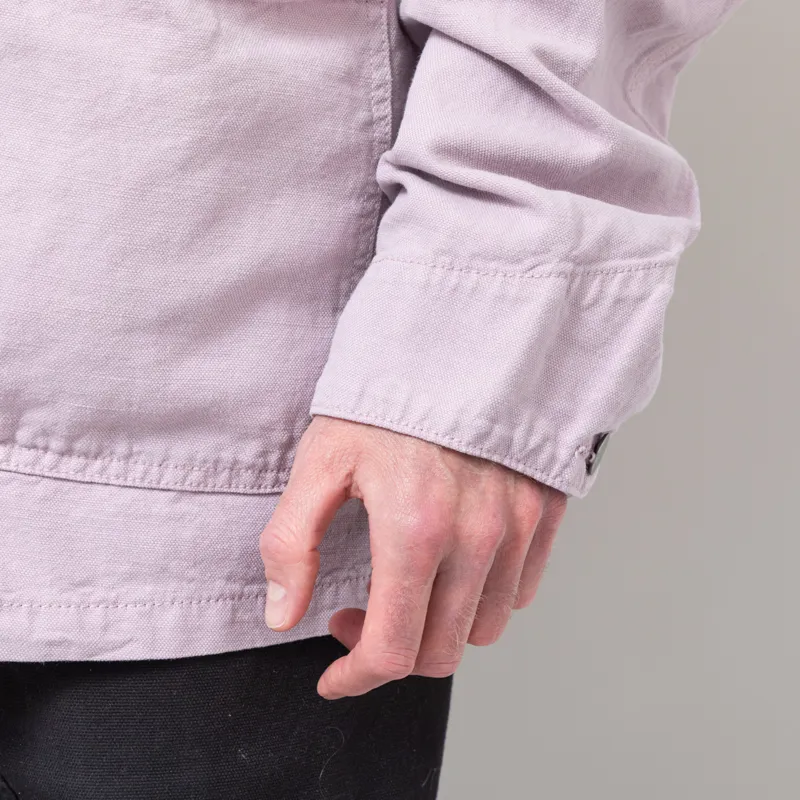 Carhartt WIP Walter Chore Coat Pink Fog Garment Dyed-13