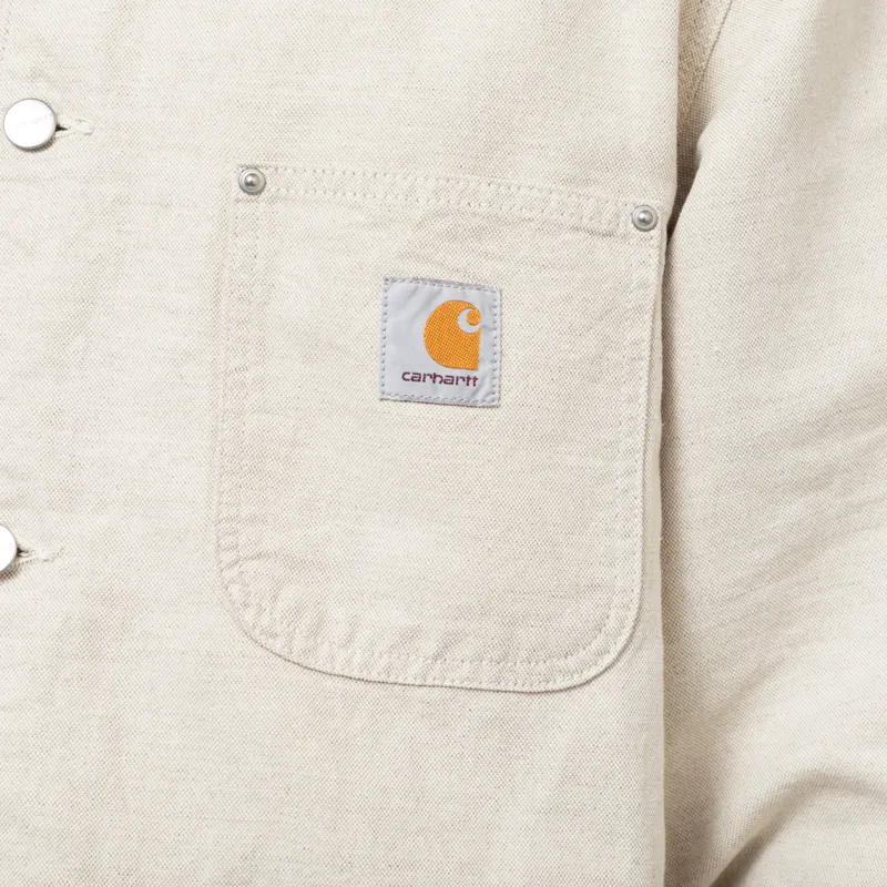 Carhartt WIP Walter Chore Coat Natural Rinsed-11