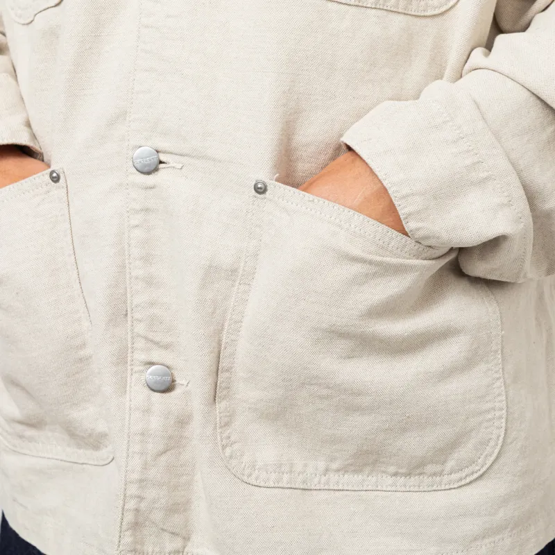 Carhartt WIP Walter Chore Coat Natural Rinsed-8