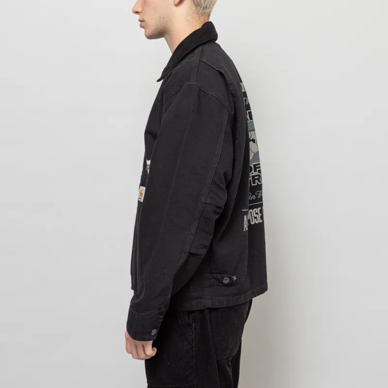 Carhartt WIP OG Arcan Graphic Jacket Black Heavy Stone Wash-1